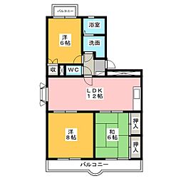 スターヴァリィ星谷 3LDKの間取図画像