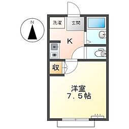 コンフォールSK 1Kの間取図画像