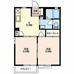リラ・タカダ 2Kの間取図画像