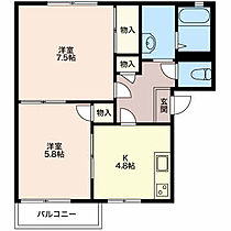 ファミールＳ  ｜ 静岡県藤枝市茶町３丁目（賃貸アパート2K・2階・43.54㎡） その2