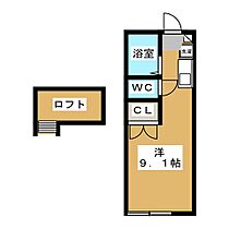 クレール  ｜ 静岡県藤枝市前島２丁目（賃貸アパート1R・1階・19.87㎡） その2