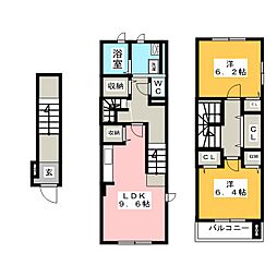サンリット 2LDKの間取図画像
