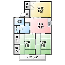 ハイツ・リラ 3DKの間取図画像
