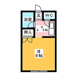 間取図画像 1K