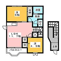 エトワールVI  ｜ 静岡県掛川市沢田（賃貸アパート2LDK・2階・58.12㎡） その2