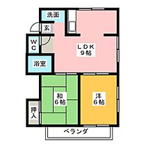 グリーンコート  ｜ 静岡県掛川市富部（賃貸アパート2LDK・2階・45.36㎡） その2