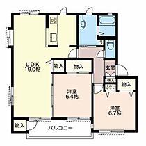 アムール　Ａ  ｜ 静岡県袋井市愛野東１丁目（賃貸アパート2LDK・2階・72.18㎡） その2