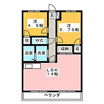 ラポール下俣南  ｜ 静岡県掛川市下俣南１丁目（賃貸マンション2LDK・1階・57.79㎡） その2