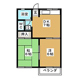 間取図画像 2DK