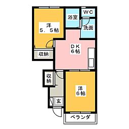 間取図画像 2DK