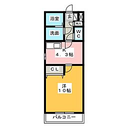 be-full2 1DKの間取図画像