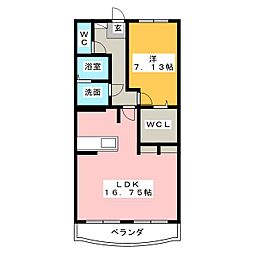 BellFlower四番館 1LDKの間取図画像
