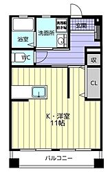 ネクサス ワンルームの間取図画像
