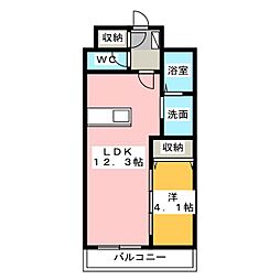 M'sドリーム10 1LDKの間取図画像