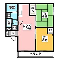 ベルツリー21  ｜ 静岡県富士市厚原（賃貸アパート2LDK・2階・50.08㎡） その2