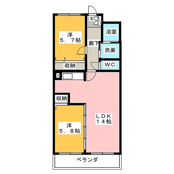 マナール ｜静岡県富士市今泉(賃貸マンション2LDK・3階・58.65㎡)の写真 その2