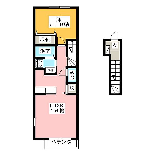 フラン・メゾン ｜静岡県富士市水戸島２丁目(賃貸アパート1LDK・2階・48.89㎡)の写真 その2