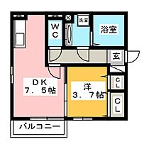 ディアコート  ｜ 静岡県富士市伝法（賃貸アパート1DK・2階・32.78㎡） その2