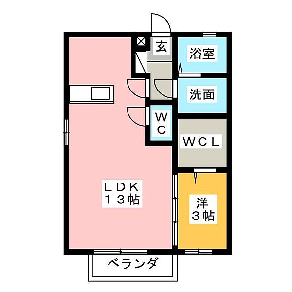 オレンジクリーク ｜静岡県富士市今泉(賃貸アパート1R・1階・40.07㎡)の写真 その2