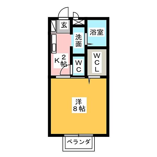 エルレーブ・2A ｜静岡県富士市蓼原(賃貸アパート1K・2階・27.08㎡)の写真 その2