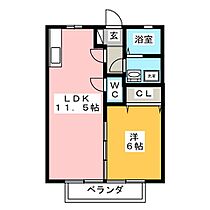 ハイロライマＡ  ｜ 静岡県富士市依田橋（賃貸アパート1LDK・2階・40.30㎡） その2