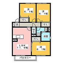 ティエラ  ｜ 静岡県富士市中丸（賃貸アパート3LDK・1階・68.75㎡） その2