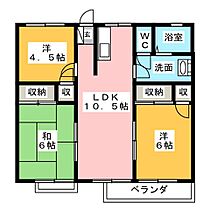 シティハイムリバティＤ  ｜ 静岡県富士市五貫島（賃貸アパート3LDK・2階・58.32㎡） その2