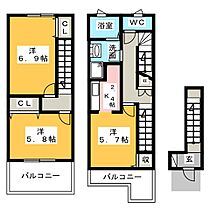 サンライズＢ  ｜ 静岡県富士市松岡（賃貸アパート2LDK・2階・62.96㎡） その2