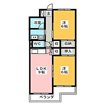 ドルフィン 406 ｜ 静岡県富士市青葉町（賃貸マンション2LDK・4階・51.03㎡） その2