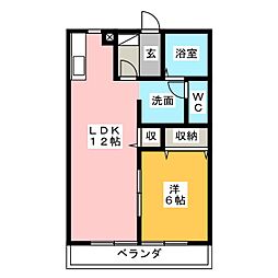 間取図画像 1LDK