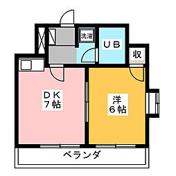間取図画像 1DK