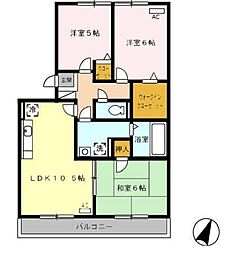 エスペランサ・F 3LDKの間取図画像
