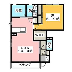 FoundersHouseA 1LDKの間取図画像