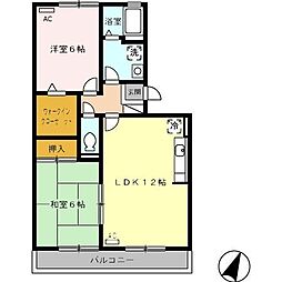 エスペランサ・F 2LDKの間取図画像