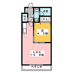 レスポワール 1LDKの間取図画像