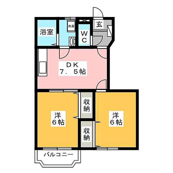 レールサイドS ｜静岡県富士宮市小泉(賃貸アパート2DK・1階・44.34㎡)の写真 その2