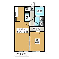 ブランフルール  ｜ 静岡県富士宮市宮原（賃貸アパート1LDK・1階・45.04㎡） その2