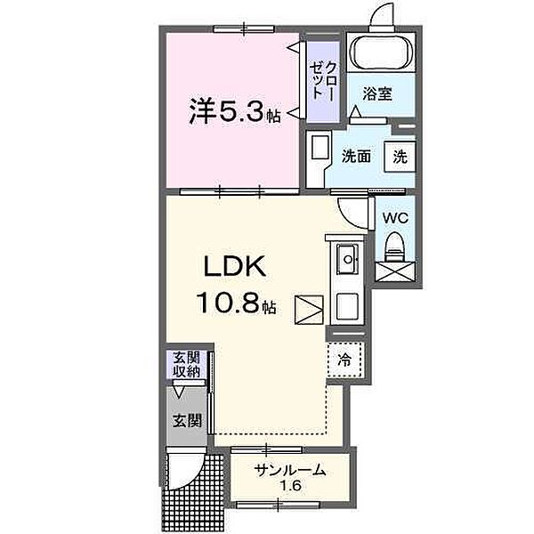 オークツリー 103｜静岡県富士宮市若の宮町(賃貸アパート1LDK・1階・40.02㎡)の写真 その2