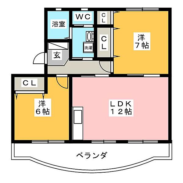 渡辺ハイツ ｜静岡県富士宮市小泉(賃貸マンション2LDK・4階・54.09㎡)の写真 その2