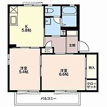 ルミエールＢ  ｜ 静岡県富士宮市万野原新田（賃貸アパート2K・1階・43.54㎡） その2