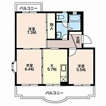 コーポラス時田Ｄ  ｜ 静岡県富士宮市大岩（賃貸マンション3K・3階・55.68㎡） その2