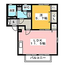 ディアス天之池Ｂ  ｜ 静岡県富士宮市淀師（賃貸アパート1LDK・1階・43.63㎡） その2