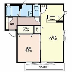 間取図画像 1LDK