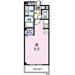 フラン淀川 ワンルームの間取図画像