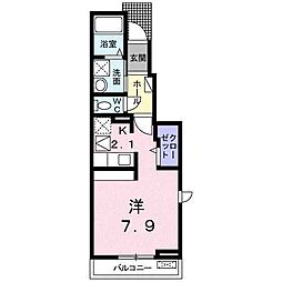ヴェルデ淀平 ワンルームの間取図画像