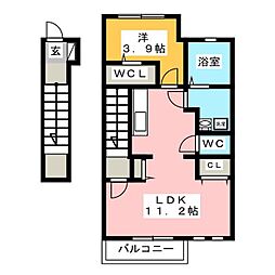 PEANUTSHOUSE 1LDKの間取図画像