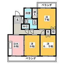 シャンピエールII  ｜ 静岡県焼津市三ケ名（賃貸マンション3DK・4階・55.40㎡） その2