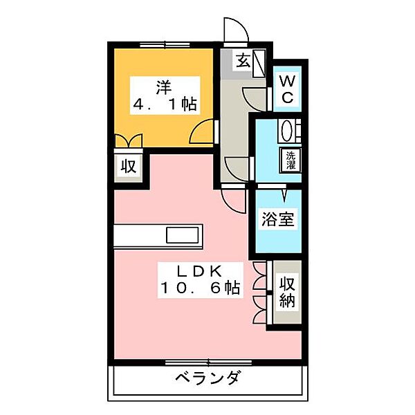 ラフィネII ｜静岡県焼津市石津(賃貸アパート1LDK・2階・36.00㎡)の写真 その2