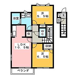 間取図画像 2LDK
