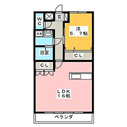 間取図画像 1LDK